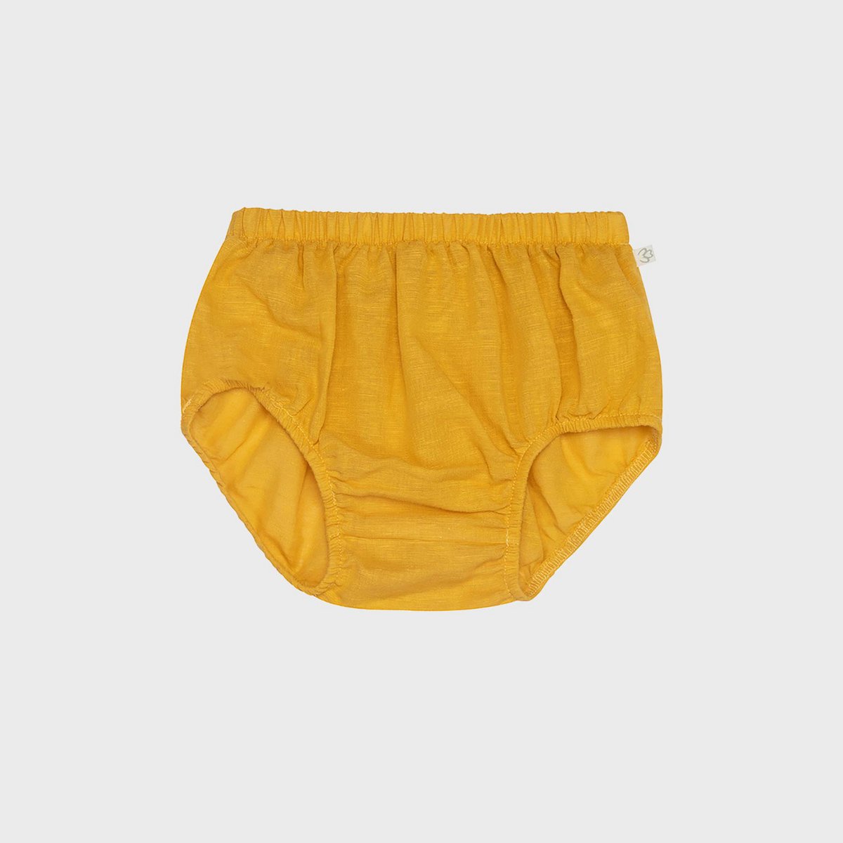 Baby-Bloomer „Sol“ aus Bio-Baumwolle & Hanf – Senffarben