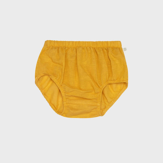 Baby-Bloomer „Sol“ aus Bio-Baumwolle & Hanf – Senffarben