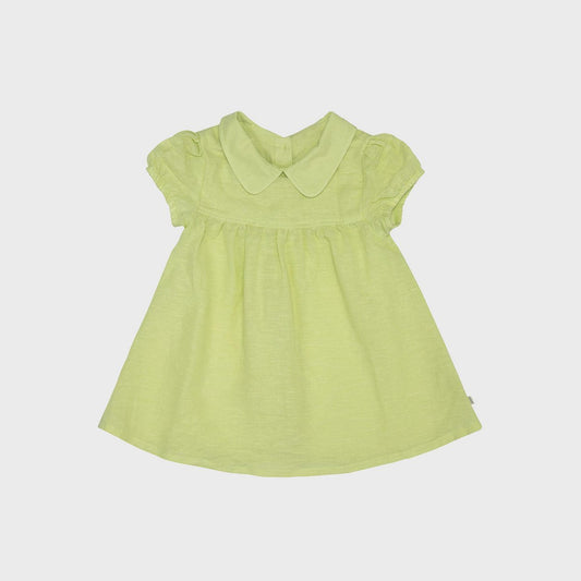 Babykleid „Luna“ aus Bio-Baumwolle & Hanf – Apfelgrün
