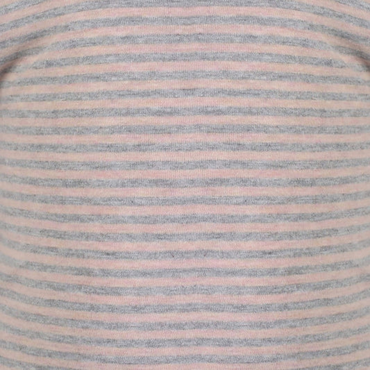 Kurzarm-Body 2-in-1 in Striped Rose – Bio-Baumwolle