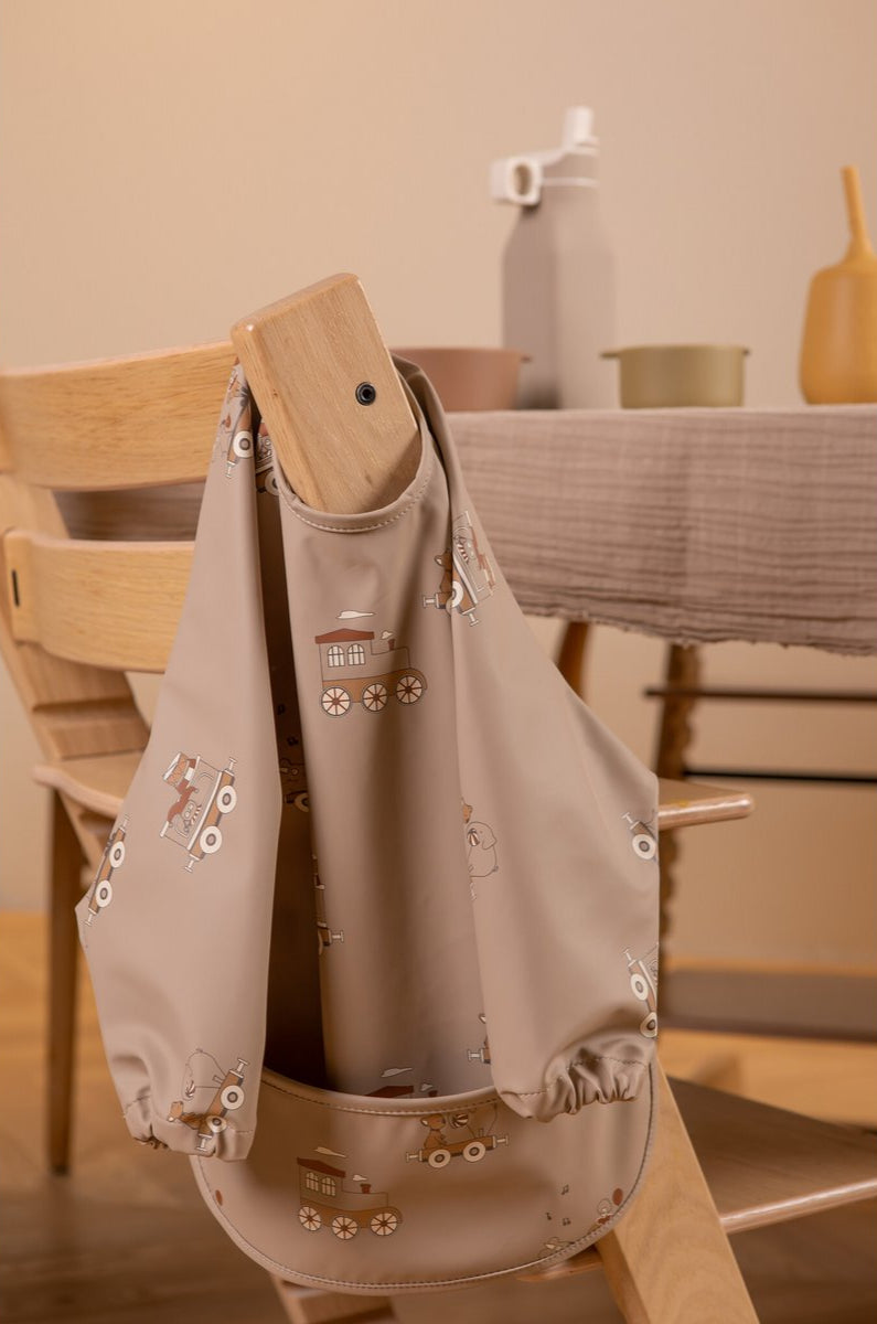 Nachhaltiges Langarm-Lätzchen aus recyceltem Polyester | Nuuroo