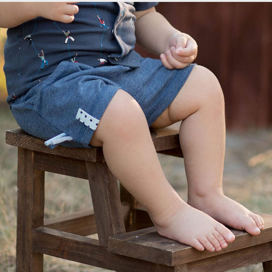 OrganicEra Bio-Baby-Shorts, Indigo