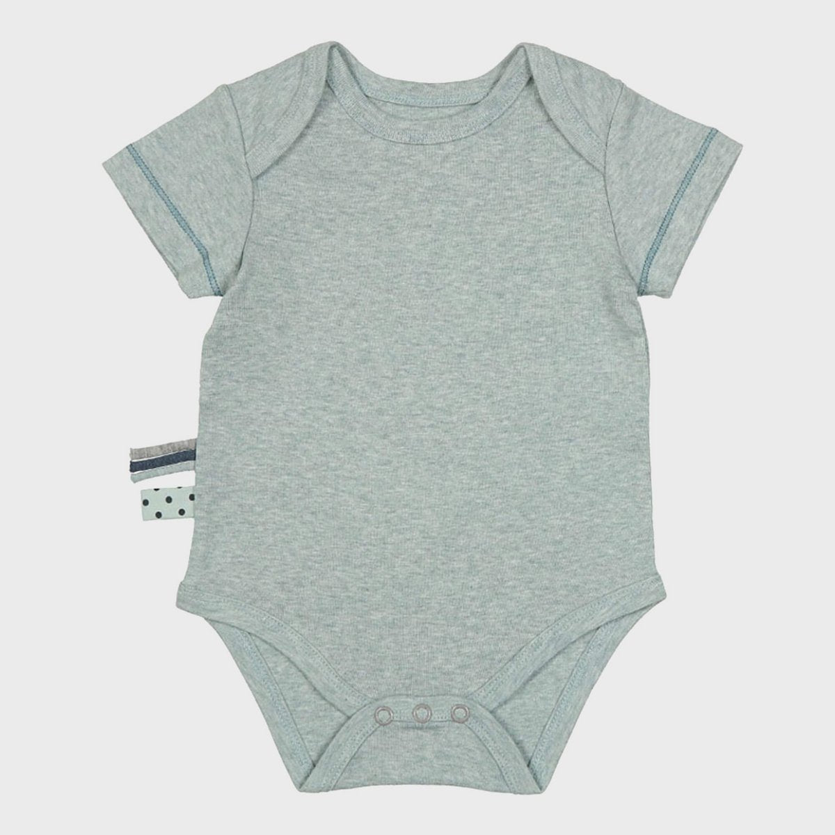 Kurzarmbody „Aqua“ aus Bio-Rippstoff