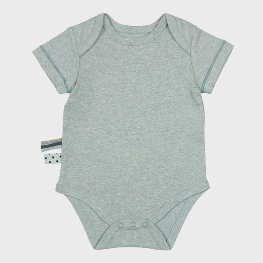Kurzarmbody „Aqua“ aus Bio-Rippstoff