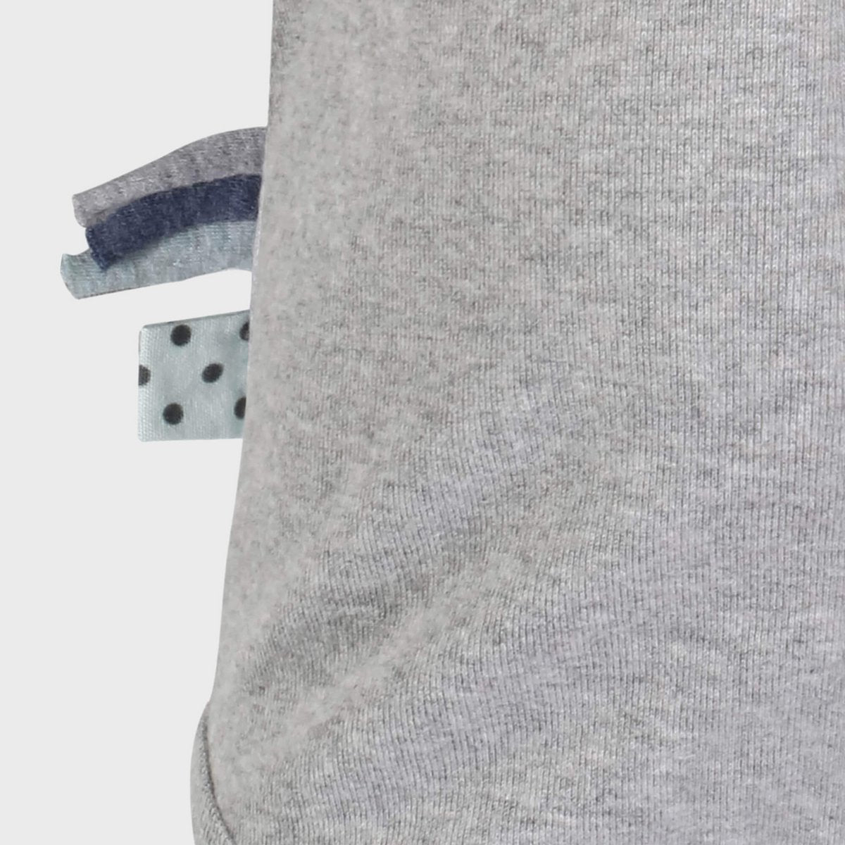 Langarm-Body in Grau – Bio-Baumwolle