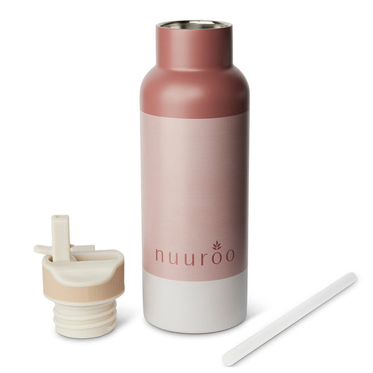 Kinder-Isolierflasche 500 ml – Rosenmix & Edelstahl