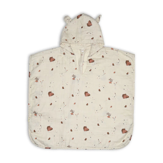 Kinderponcho „Einhornträume“ mit Kapuze und Öhrchen von Nuuroo
Weicher Musselin-Poncho mit Einhornprint für Kleinkinder
Poncho für Strand & Bad – Einhorn-Design von Nuuroo