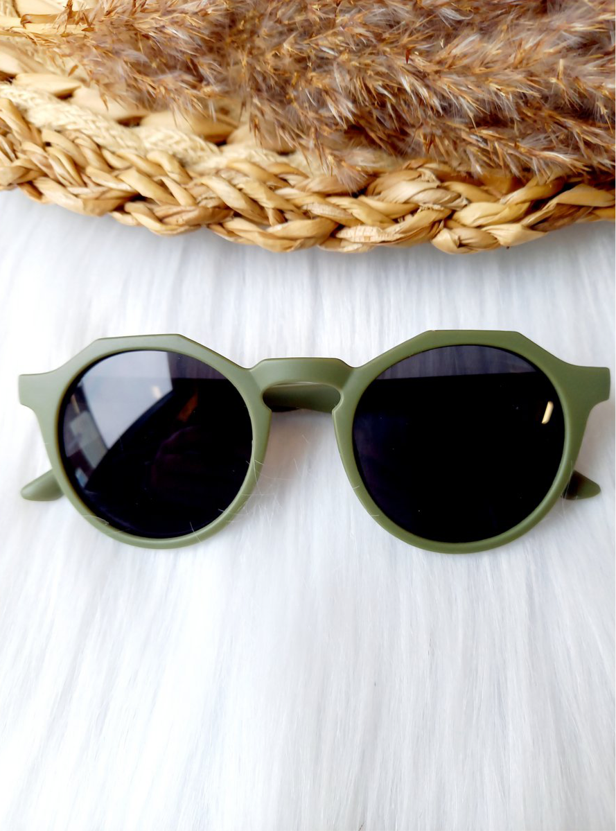 Kinder-Sonnenbrille „Green“ – Schwarz mit UV400-Schutz