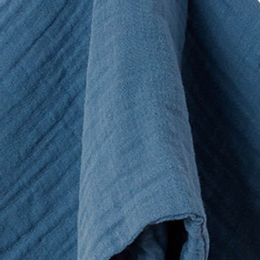 Kuscheltuch Hase aus Bio-Musselin – Indigo