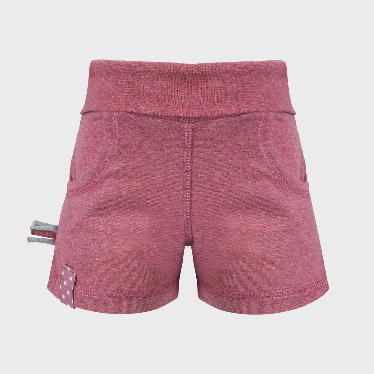 Shorts Baby aus Bio-Baumwolle – Bordeaux, weich & elastisch