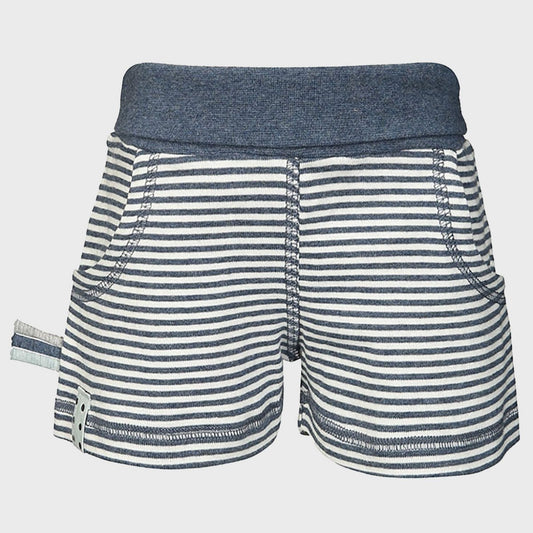 Frontansicht Baby Shorts Indigo Melange von OrganicEra