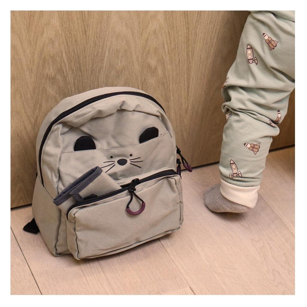 Nachhaltiger Kita-Rucksack mit Tierprint