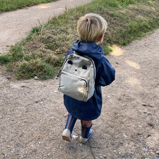Nuuroo Kinder-Rucksack in grün mit Brustgurt