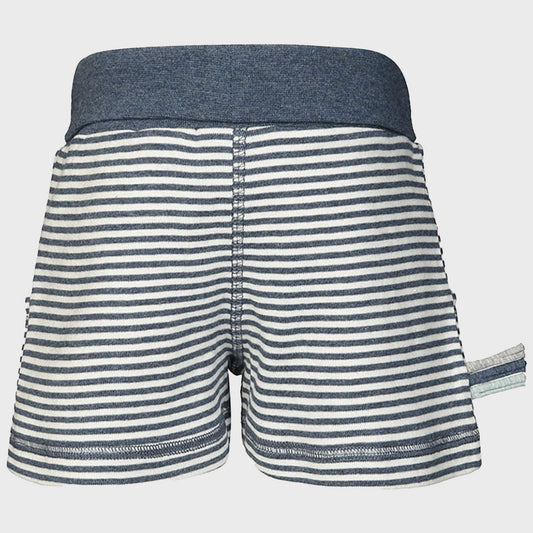Rückansicht Baby Shorts Indigo Melange von OrganicEra