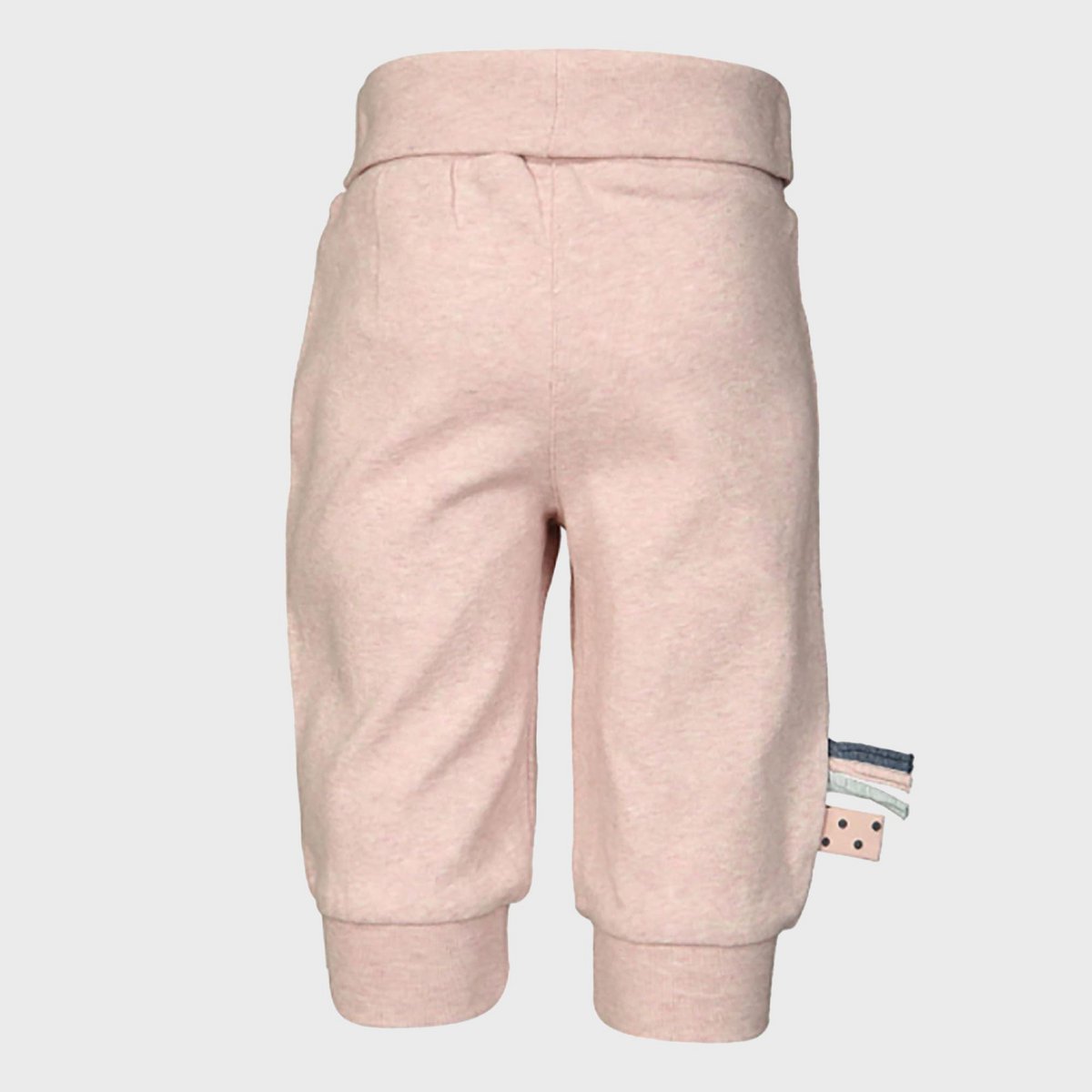 Rückansicht Schlupfhose aus Bio-Baumwolle – rosa, locker geschnitten