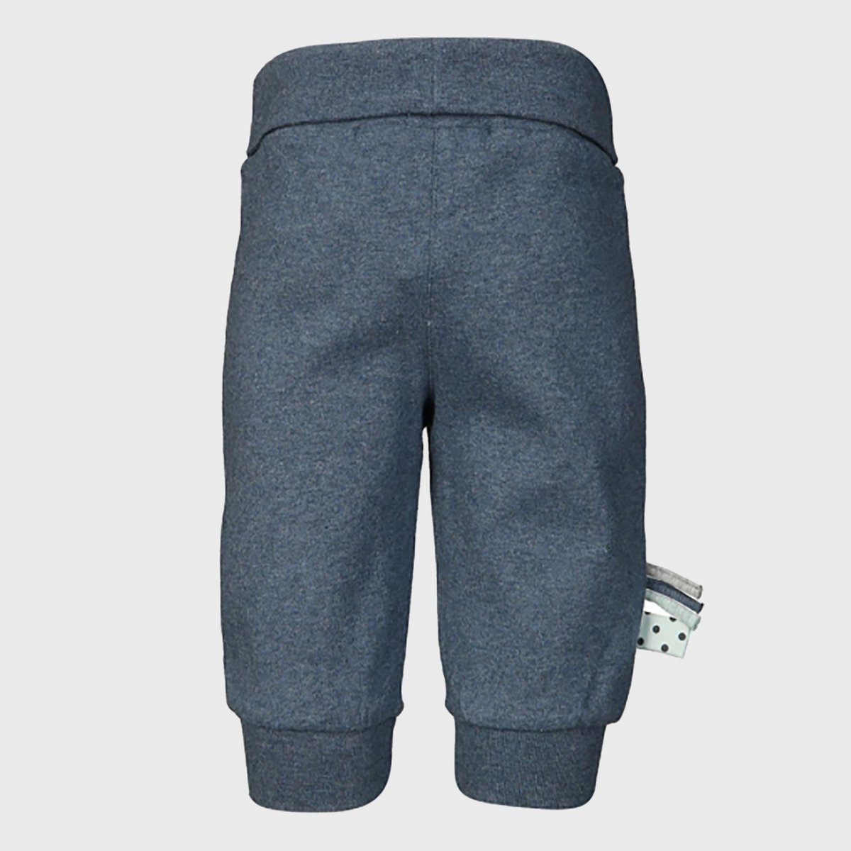 Rückseite Baby-Schlupfhose in Indigo Melange aus Bio-Baumwolle