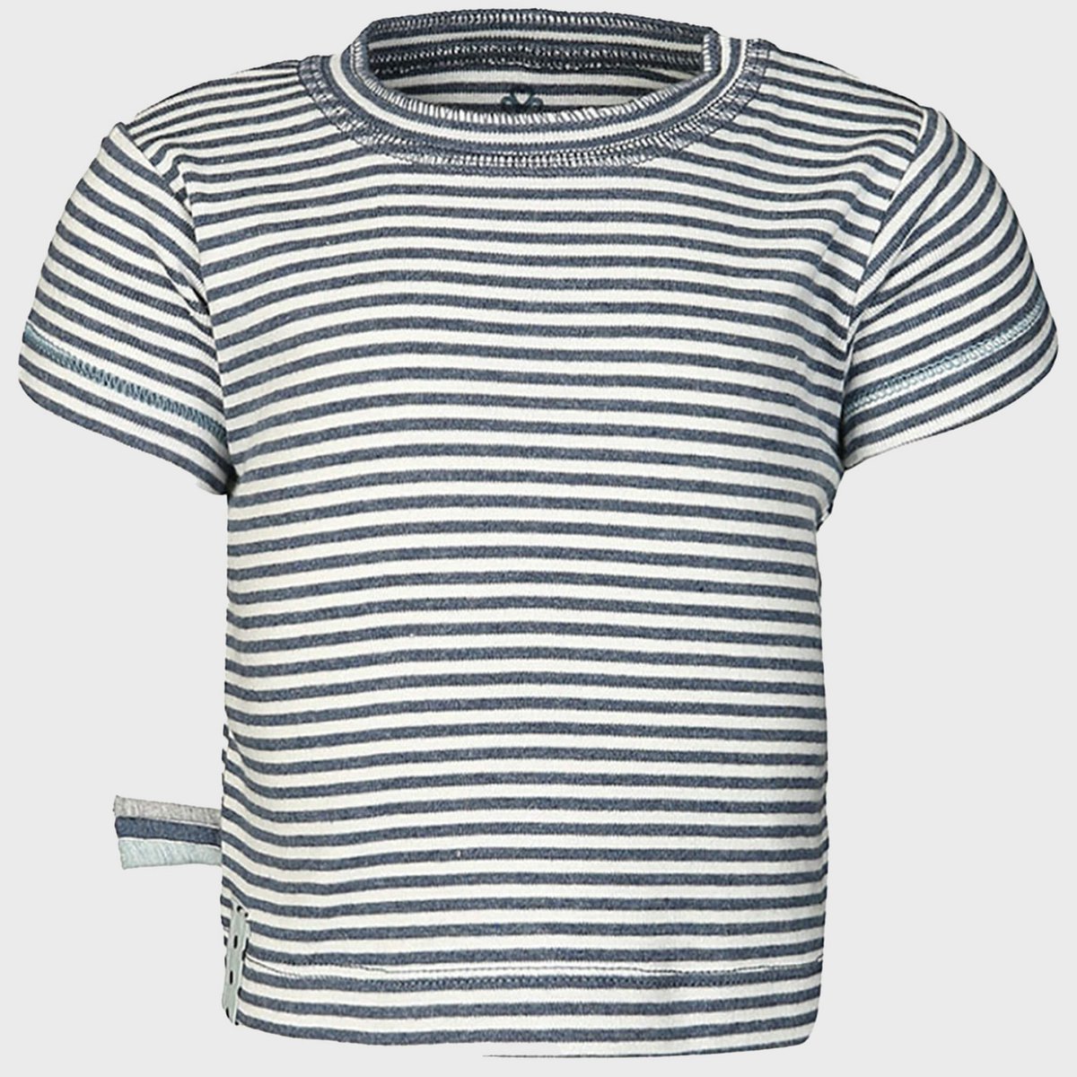 T-Shirt aus Bio-Baumwolle – In Indigo gestreift