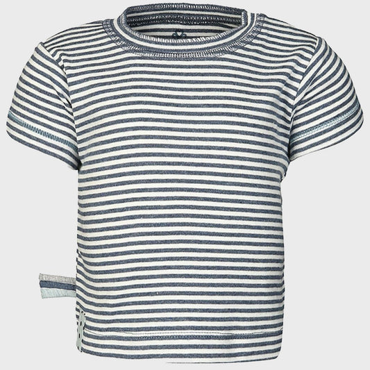 T-Shirt aus Bio-Baumwolle – In Indigo gestreift