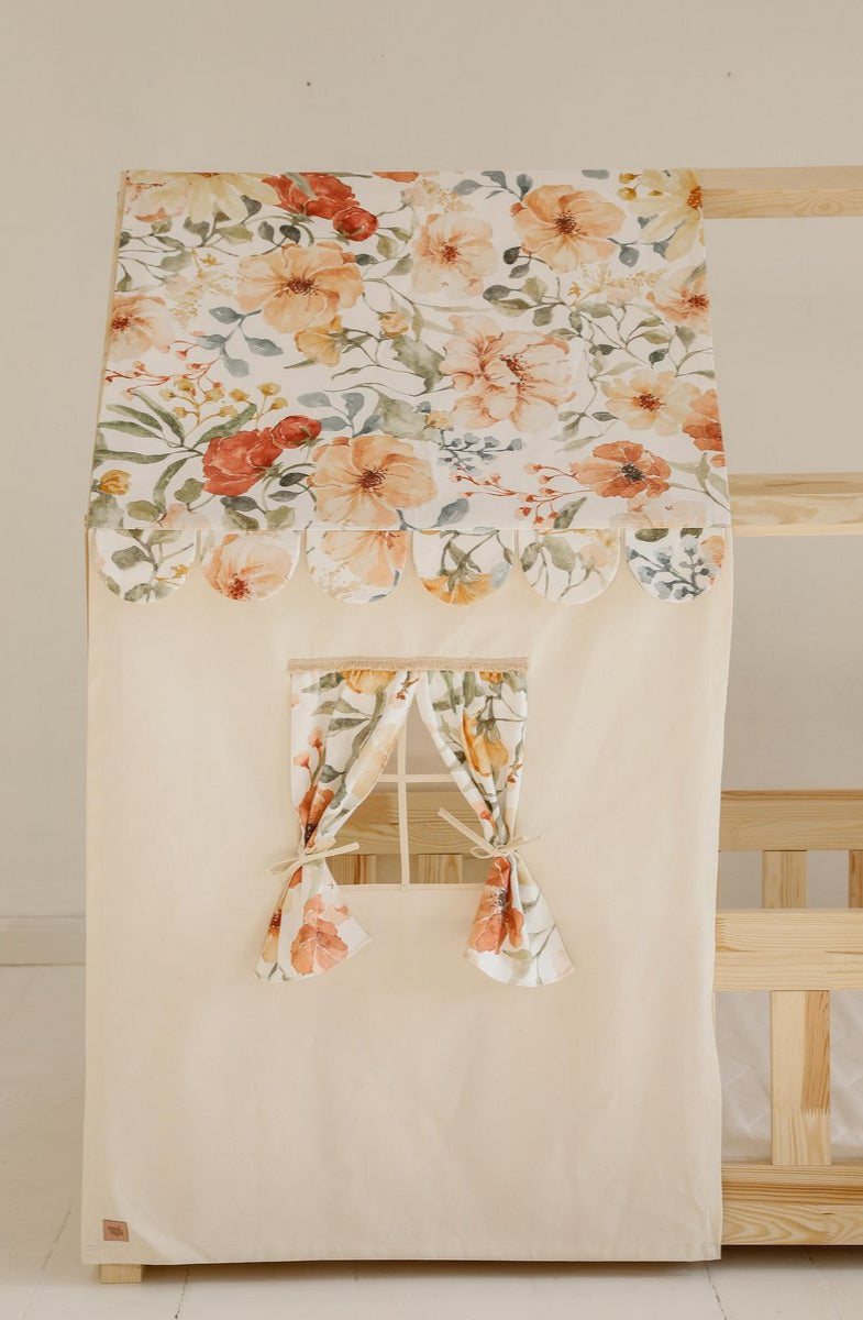 Betthimmel „Cottage Flower“ – für Hausbetten in vielen Größen