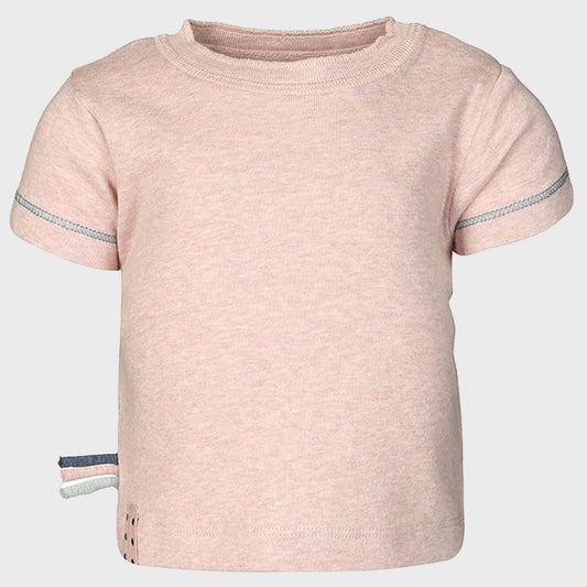 Kinder T-Shirt aus Bio-Baumwolle – Rose, gerippt & weich