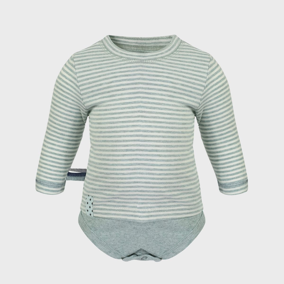 Body „Aqua Melange“ mit langen Ärmeln im 2-in-1-Look