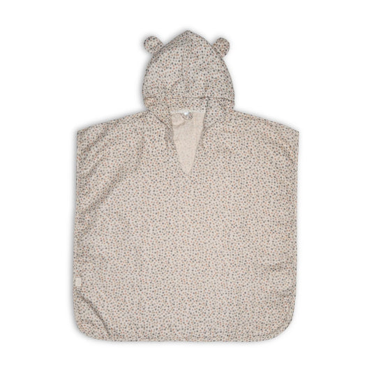 Kinderponcho „Blätterwald" aus Musselin | Nuuroo