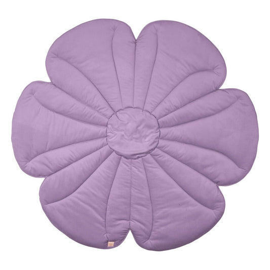 Blumen-Spielmatte „Violett“ – Samt & Baumwolle