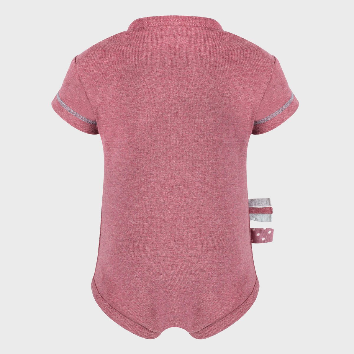 Kurzarmbody „Bordeaux“ aus Bio-Rippstoff