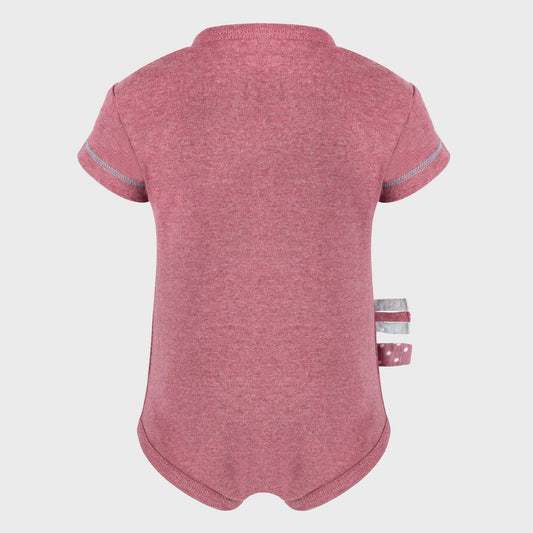 Kurzarmbody „Bordeaux“ aus Bio-Rippstoff