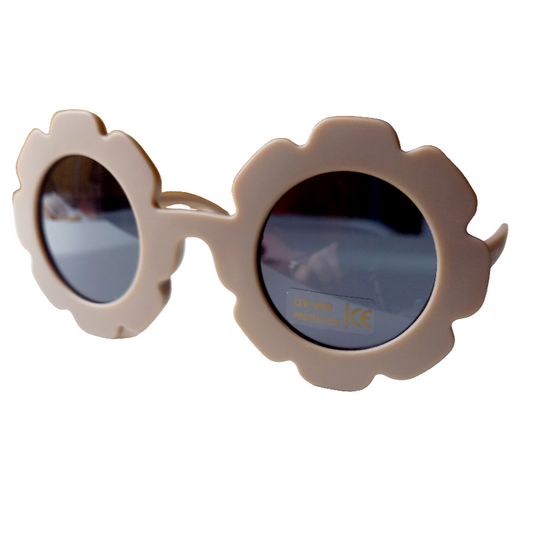 Kinder-Sonnenbrille „Daisy“ – Beige mit UV400-Schutz