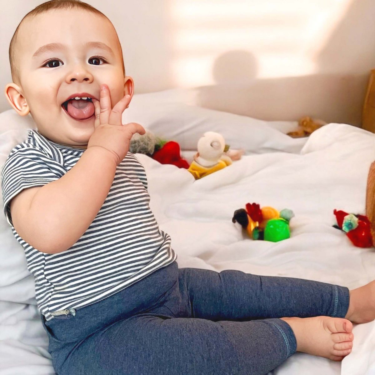 Baby-Leggings Indigo