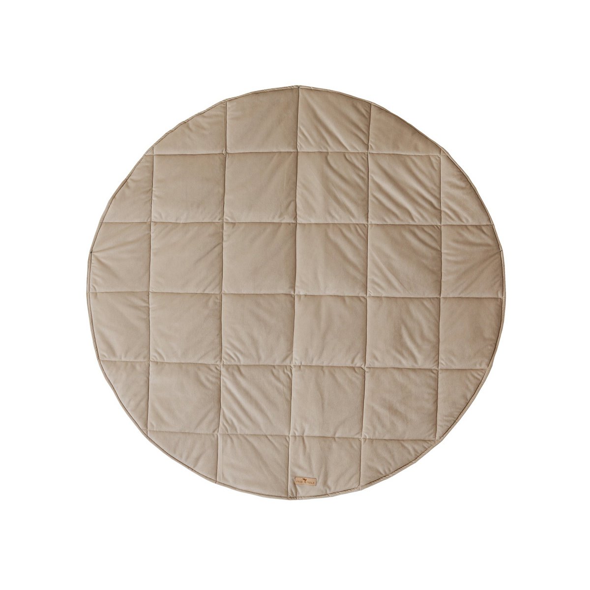 Runde Samtmatte „Soft Beige“