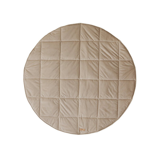 Runde Samtmatte „Soft Beige“