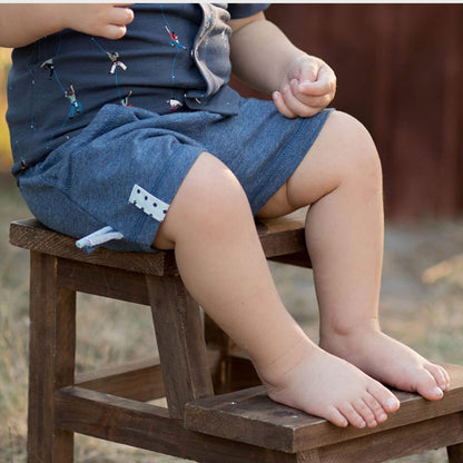 OrganicEra Bio-Baby-Shorts, Indigo