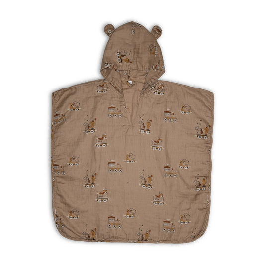 Kinderponcho „Zirkus"aus Musselin | Nuuroo