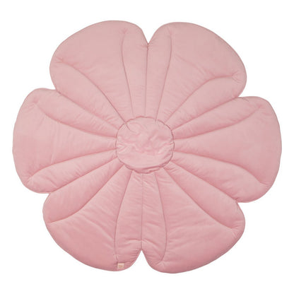 Rosa Blumen-Spielmatte „Bloom“ aus Samt und Baumwolle von Moi Mili – bei Meleyna Kids