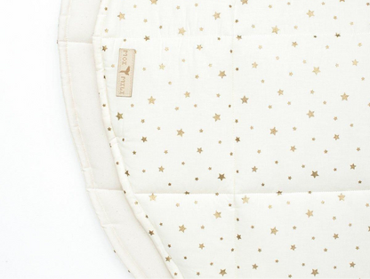 Gesteppte Spielmatte „Gold Stars“ – beidseitig nutzbar