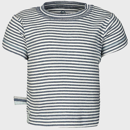 T-Shirt aus Bio-Baumwolle – In Indigo gestreift
