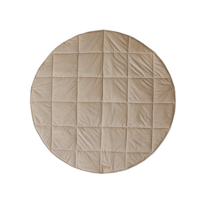 Runde Samtmatte „Soft Beige“